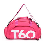 Bolsa Academia Fitness Esporte Viagem Impermeável Mochila Cor Pink