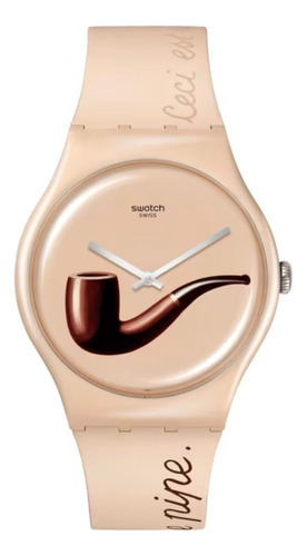 Reloj Swatch So29z124 Trahison Des Images By Rene Magritte