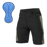 Pantalones Cortos De Ciclismo Holgados Acolchados Para Hombr