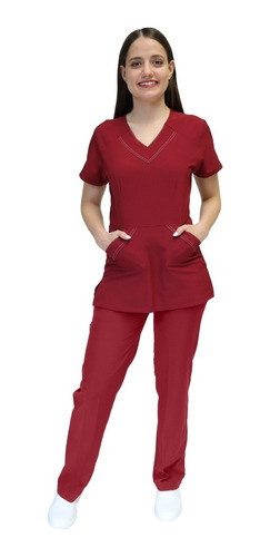 Uniforme Médico Conjunto Quirúrgico Pijama Dama Liston Ev-23