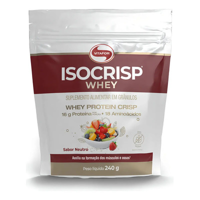 Isocrisp Whey Pouch 240g Vitafor | MercadoLivre