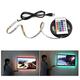 Cinta Rgb 5050 5mt Tira Led Usb Para Tv, Pc+ Control Remoto 