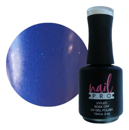 Gel Polish - Azul Perlado Microglitter#x123 (15ml)  Nail Pro