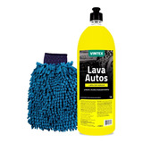 Luva Microfibra Para Lavar Carro + Shampoo Lava Autos Vintex