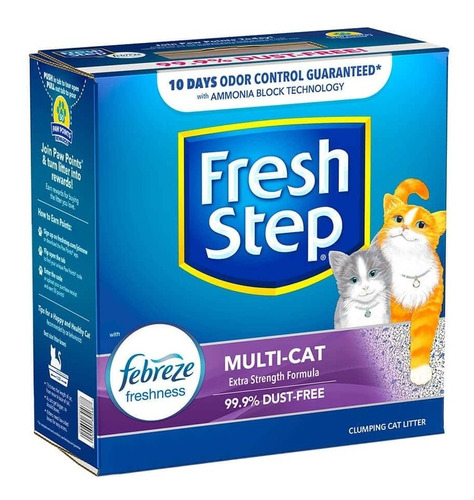 Arena Gatos Fresh Step Antiolor Aglomerante 25 Lb