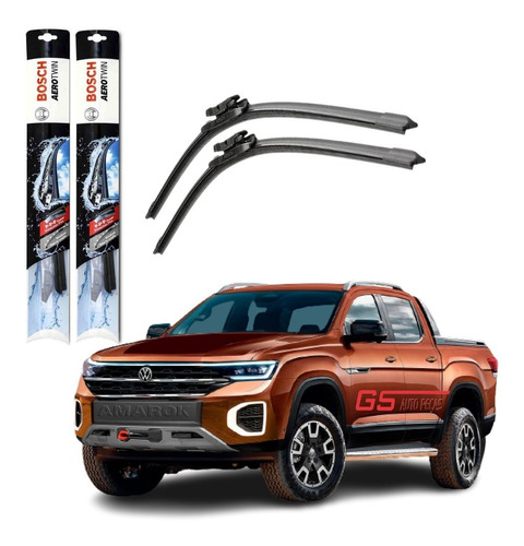 Palhetas Limpador Parabrisa Vw Amarok 17 2018 2019 2020 2021