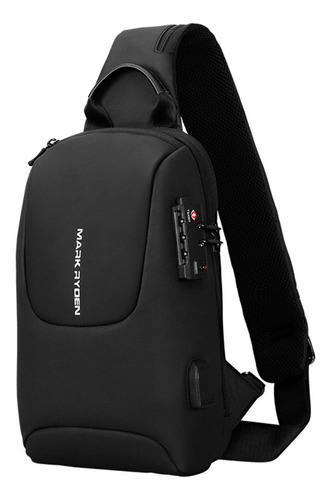 Mochila Cruzada Mark Ryden Impermeable Con Candado Tsa Y Usb