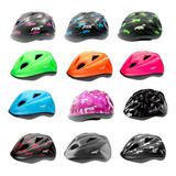 Capacete Infantil Preto E Rosa Criança Kids Regulagem Bike