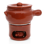 Conjunto Aparelho De Fondue De Barro N° 1 Completo - 1200ml