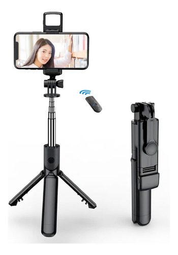 Palo Baston Selfie Stick Tripode Celular Control Bt Luz