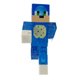 Figura Juguete Muñeco Sonic Hedgehog Erizo Azul Minecraft