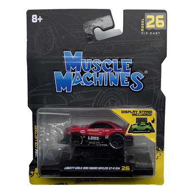 Maisto Muscle Machines - Liberty Walk 1999 Nissan Skyline Gt Color Rojo Con Negro | MercadoLibre
