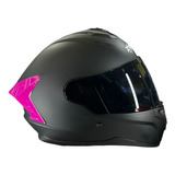 Casco Integral Para Moto Xtrong Xtr - M70 Negro/rosa