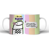 Taza Ceramica Blanca Importada Signos Zodiaco Flork 05