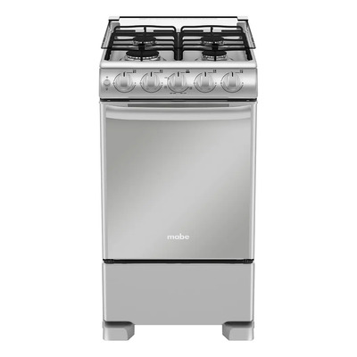 Cocina MabeEM5045CAIS1 glp color plata mercury con puerta con visor | Meses sin interés