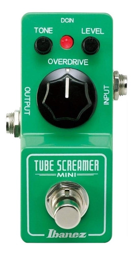 Pedal De Efeito Ibanez Tube Screamer Tsmini  Verde-claro