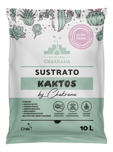 Sustrato Kaktos 10 Litros Cactus Y Suculentas