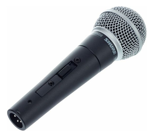 Microfone De Mão Shure Sm58 S Cardióide Profissional Cinza