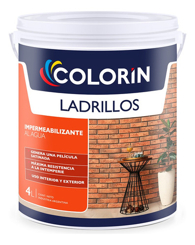 Colorin Ladrillos Incoloro Al Agua Satinado X20 Don Luis Mdp