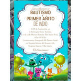 20 Invitación Canción Del Zoo Cumpleaños Bautismo