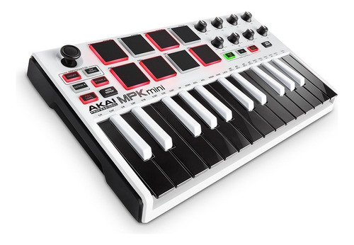 Teclado Controlador Midi Akai Mpk Mkii Blanco + Funda Rigida