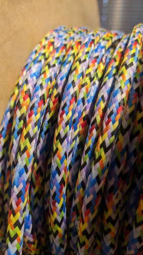 Pack 10 Mts Cable Tpr Textil Variedad Colores Normalizado