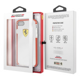 Carcasa Ferrari P/iPhone 8 Transp/roja  Feglhci8re