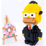 Homero Simpson Pixelego Figura Armable 17cm Motricidad Fina