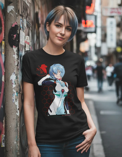 Playera Anime Evangelion Rei Ayanami Nerv V N00 02 N