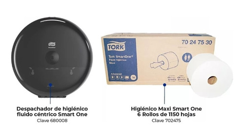 6 Rollos Hig Advanced 1150 Hjs + Dispensador Hig Smartone®
