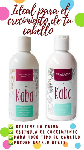 Kit Capilar Kaba Shampoo Y Biomascarilla