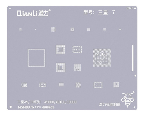 Stencil Reballing Samsung A9 C9 Series Msm8976 Cpu Universal