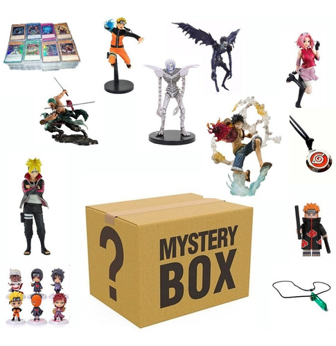 Mistery Box Anime 2 Itens Surpresa Caixa Misteriosa Pequena