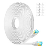 Cable Ethernet Cat 6 30 Ft Blanco - Lan, Modem, Router,