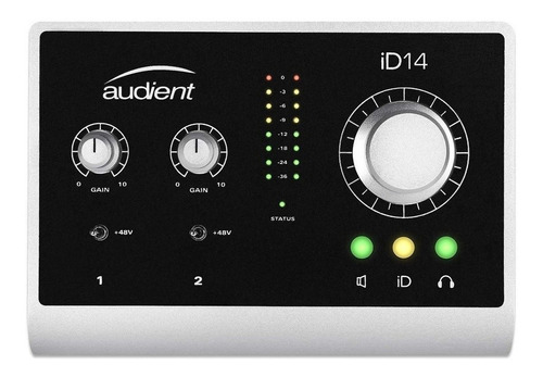 Interfaz De Audio Audient Id14 90v/264v Negra