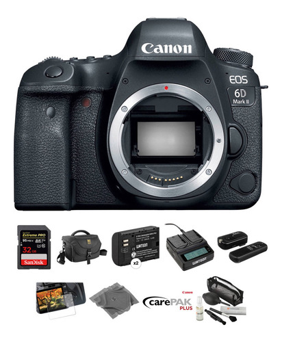 Canon Eos 6d Mark Ii Dslr Camara Body Deluxe Kit