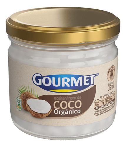 Aceite Gourmet Coco Virge 360ml - L - L a $77