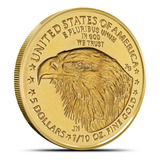 Moneda De Oro Águila Americana (tipo 2) 1/10 Onz. Ley .9167