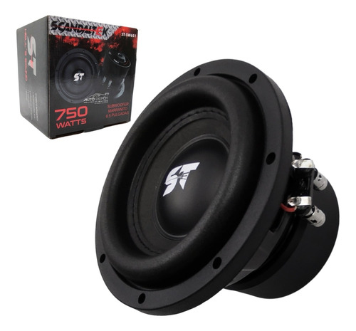 Subwoofer 750w Max 6.5 PuLG Doble Bobina Scandaltek Stsw651