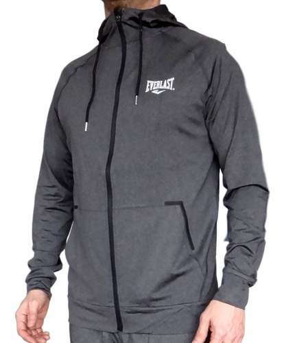 Hoodie Everlast Hook-gris Claro