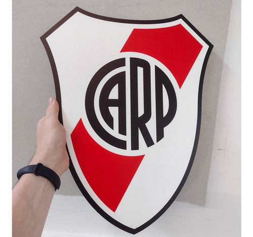 Nuevo Escudo River Plate Cuadro Futbol Logo 40 Cm