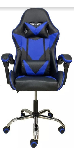 Silla Gaming Senon Bgs01 Negra Y Azul