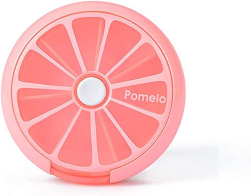 Organizador De Píldoras Invoda Pomelo 1 Pieza, Semanal, 9 Cm