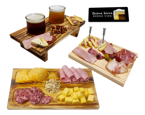 Set Cervecero Cuchilla Pinches Birra Tabla Set X 12 Piezas