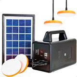 Kit Bateria Painel Solar 2 Lâmpadas Poste Led Cabo Universal