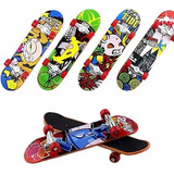 Pack X6 Mini Patineta Skate Para Dedos Juego Niños