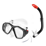 Máscara E Snorkel Atrio Profissional Kit Mergulho Es366