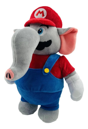 Peluche Mario Elefante 28cm Super Mario Bross Felpa Nintendo