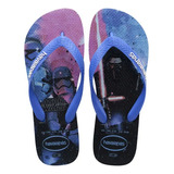 Sandália Havaianas Star Wars Darth Vader Comics Azul Estrela