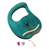Pegatina Lyre Harp, 3 Unidades, Cuerdas, Púas, Madera